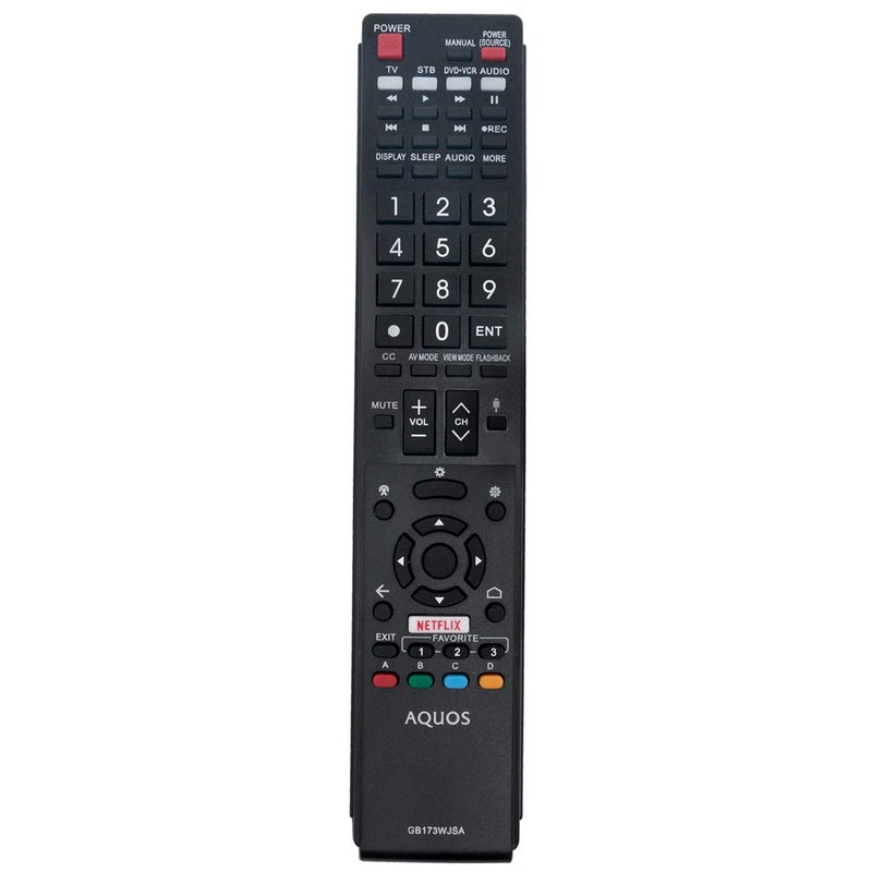 ZdalaMit GB173WJSA RRMCGB173WJSA Replacement Remote Applicable for Sharp Aquos TV LC-80UH30U LC-70UH30U LC-70UE30U LC-70UC30U LC-60UE30U LC-80UE30U LC80UH30U LC70UH30U LC70UE30U LC70UC30U LC60UE30U LC80UE30U - Image 1